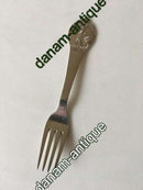 Grimm Eventyr Barnegaffel i Sølv. Rødhætte og Ulven Horsens