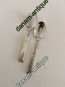 "Champagner" OV Mogensen Kleines Salatbesteck-Set aus Silber und Edelstahl