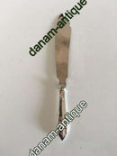 Delt Lilje Lagkagekniv i Sølv og Rustfrit Stål Frigast