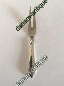 Delt Lilje Kødgaffel i Sølv og Rustfrit Stål Frigast