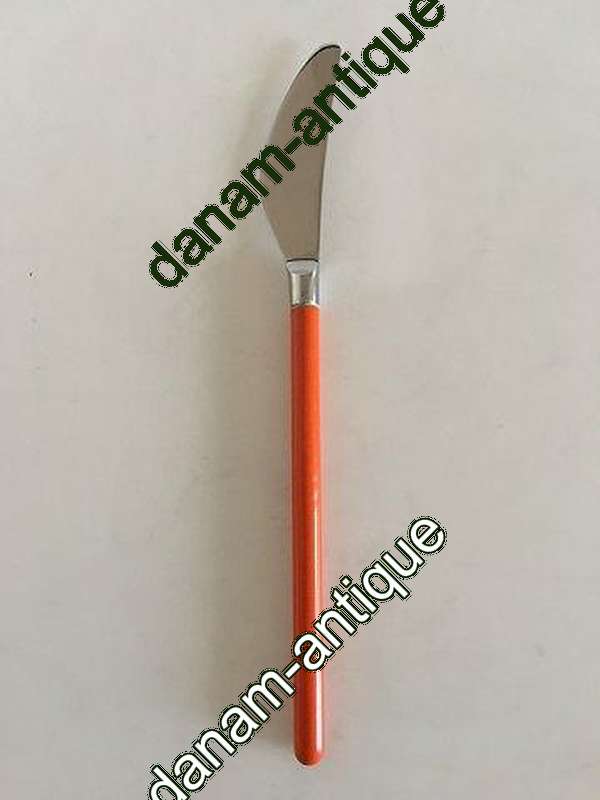 Hans Hansen Amalie Spisekniv med Orange Emalje Håndtag