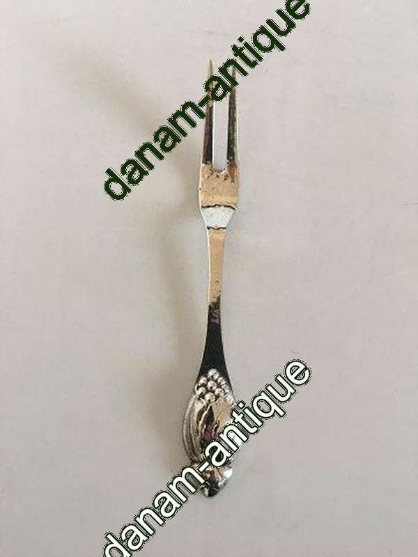 Evald Nielsen No 6 Pålægsgaffel i Sølv