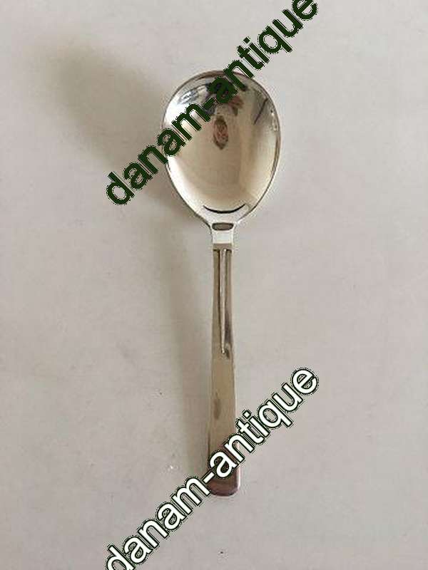 汉斯-汉森（Hans Hansen）传家银器No.17纯银汤匙/果酱汤匙