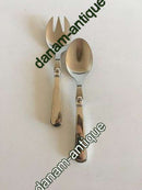 Cohr Olympia Silber Salatbesteck mit Stahlplatte