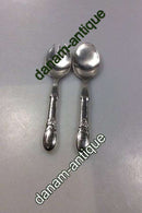 Evald Nielsen No. 16 Salatsæt i Sølv og stål