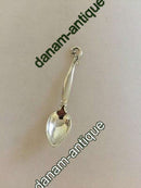 Satz von 11 silbernen Mokkalöffeln mit floralen Ornamenten