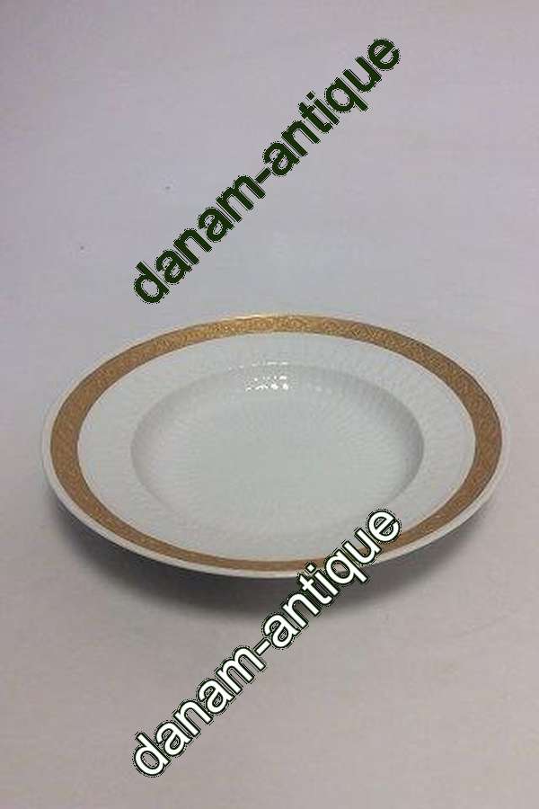 Royal Copenhagen Guld Vifte Dyb Tallerken No 11514
