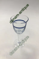 "Blå Klokke" Hvidvinsglas Holmegaard