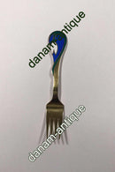 A. Michelsen Julegaffel 2002 I Forgyldt Sterling Sølv med Emalje