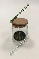 Holmegaard Apotekerflasken, krukke med tekst P NITRI P fra 1992