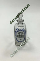 Holmegaard Apotekerflasken, krukke med tekst SPIR SERPILL fra 1990