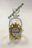 Holmegaard Apotekerflasken, krukke med tekst ESS GALBAN fra 1993