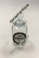 Holmegaard Apotekerflasken, krukke med tekst KALI HYDROIOD fra 1978