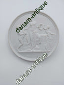 Bertel Thorvaldsen: Bing and Grondahl bisque plate "Childhood and Spring".