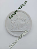 Royal Copenhagen bisquit plate "Childhood and Spring"