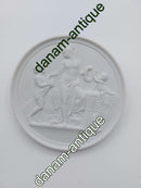 Bing og Grøndahl bisquit platte "Barndom og Forår" 20. årh. (no. 116)