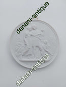 Bing og Grøndahl bisquit platte "Ungdom og forår" 19. århundrede ( no. 117)