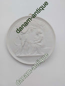 Bing and Grondahl bisquit plate "Manhood and autumn" 19th century (no. 118)