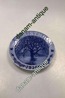 Royal Copenhagen Juleplatte fra 1914 med Engelsk Tekst "Christmas"