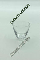 Hvidt "Copenhagen" snapseglas fra Holmegaard Glasværk. Designet af Per Lütken