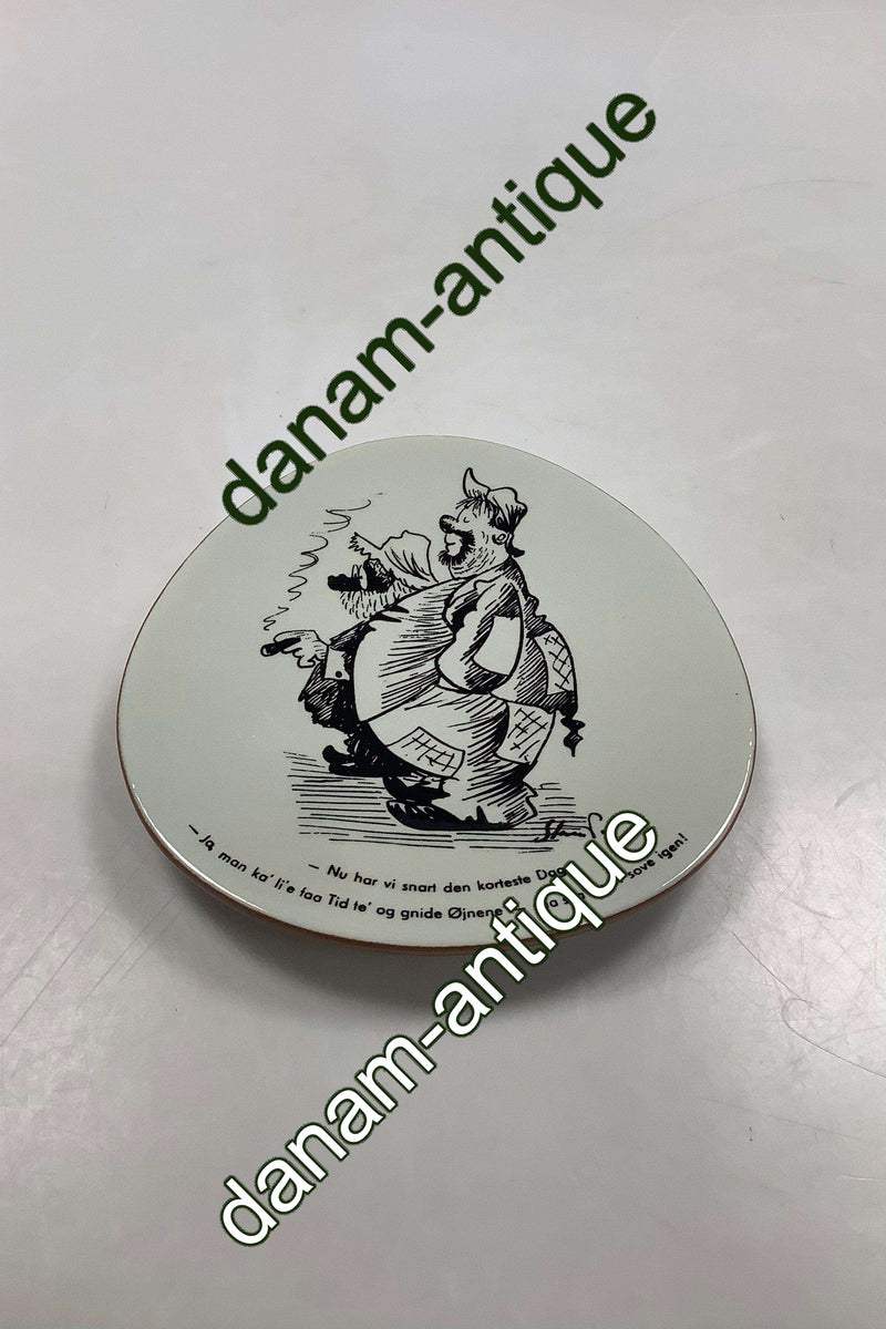 Storm P. Platte fra Knabstrup med Vittighed og tegning