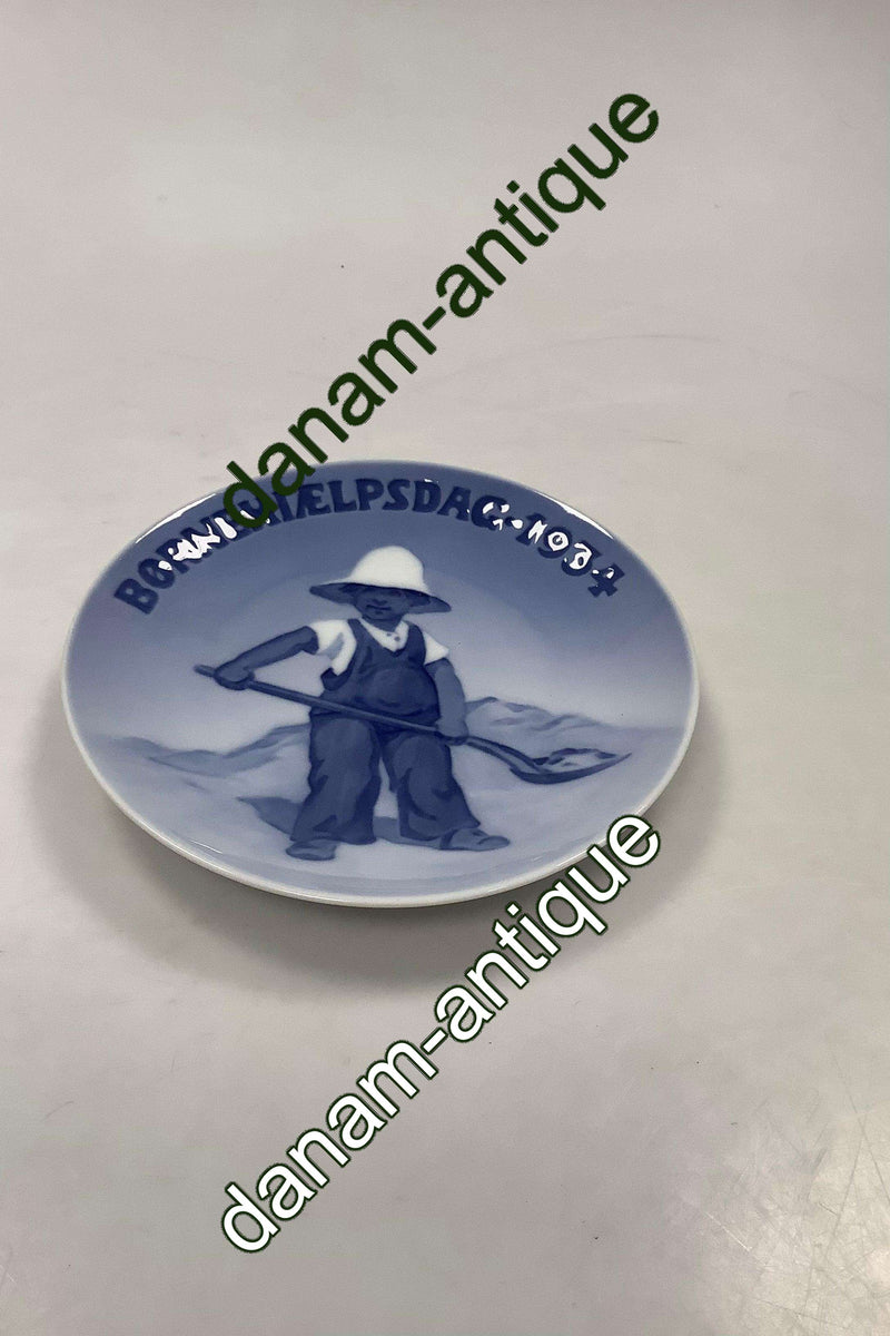 Royal Copenhagen Børnehjælpsdags Platte fra 1934