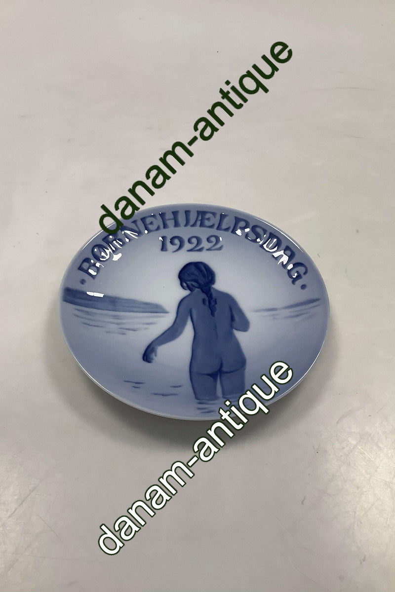 Royal Copenhagen Børnehjælpsdags Platte fra 1922