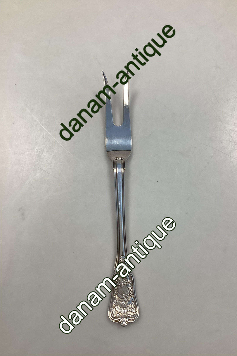 Georg Jensen Rosenborg Sølvplet Stegegaffel