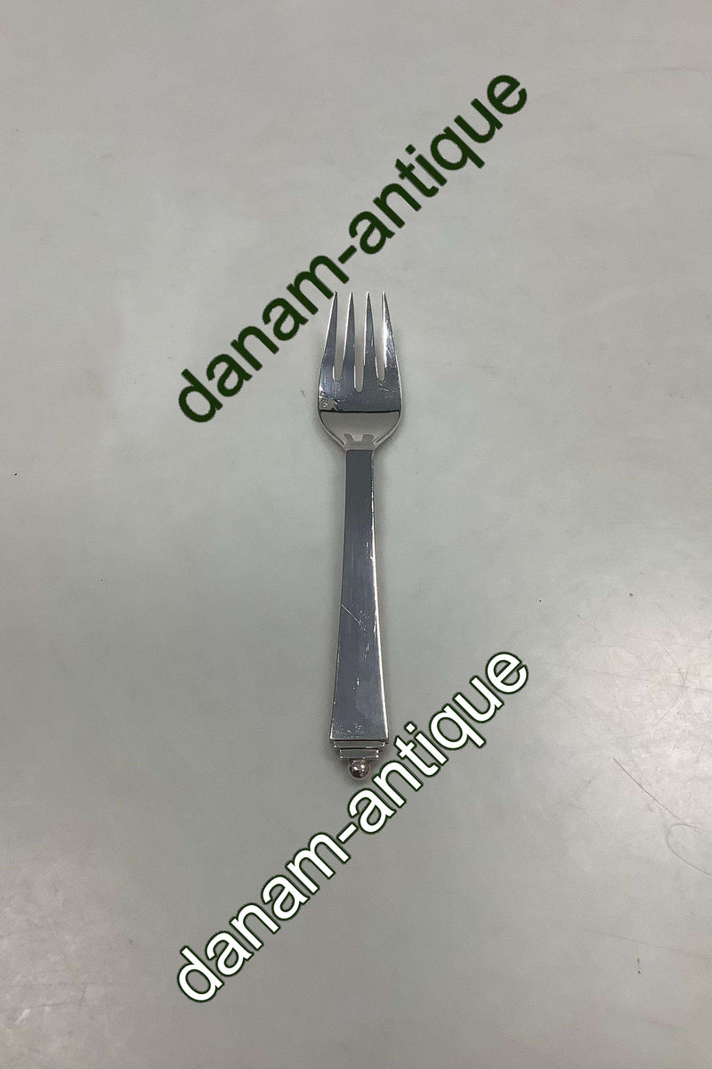 Georg Jensen Pyramide EPNS Sølvplet Fiskegaffel