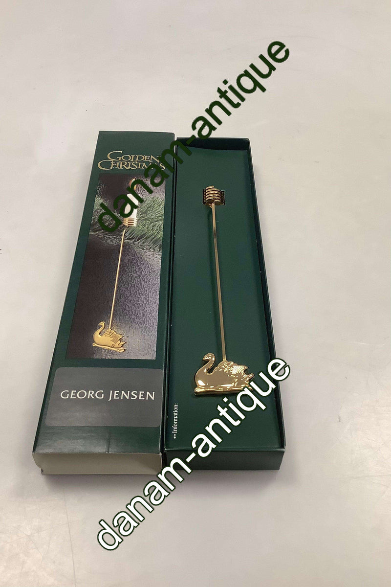 Georg Jensen Golden Christmas Lyseholder - Svane 2000