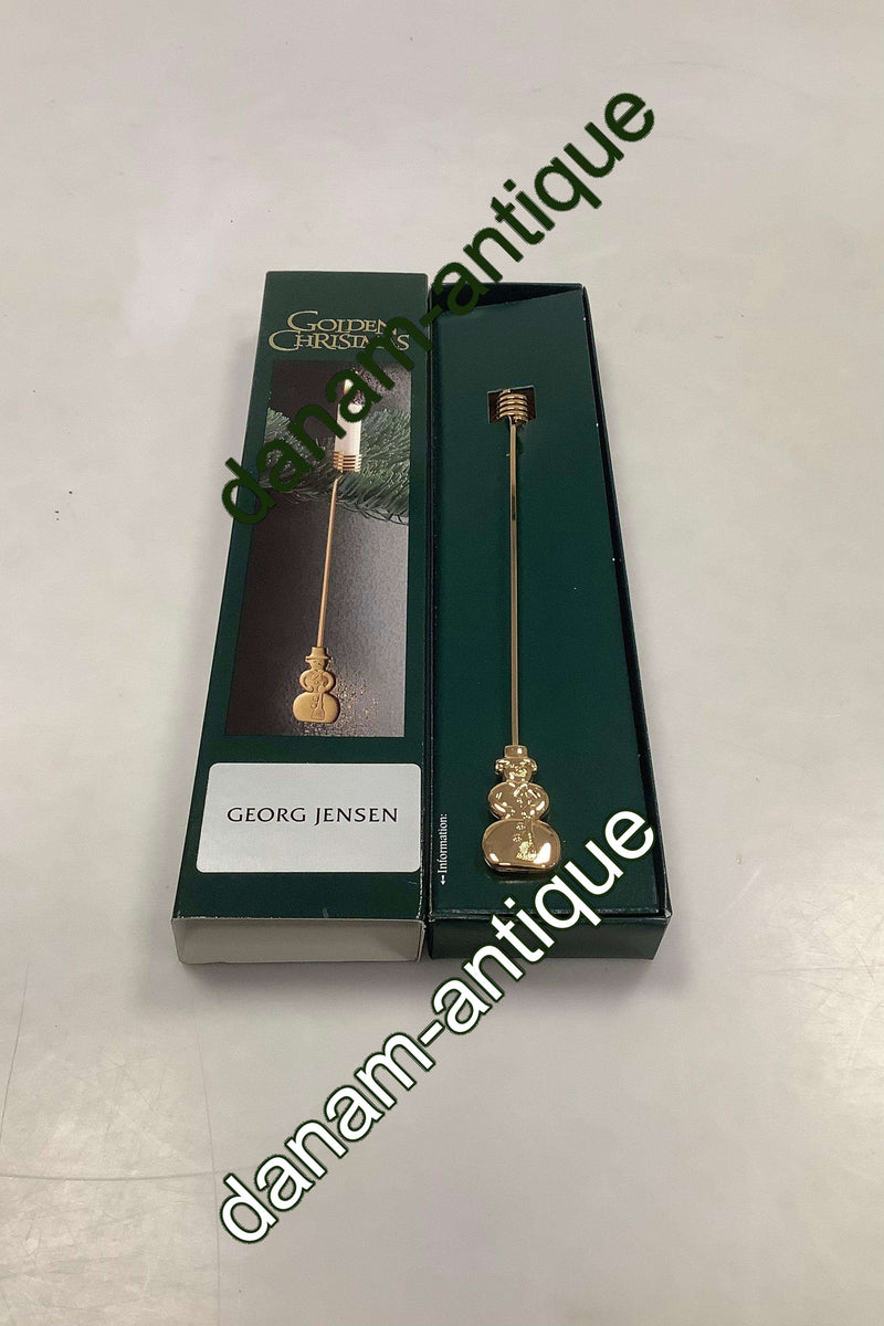 Georg Jensen Golden Christmas Lyseholder - Snemand 1999