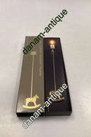 Georg Jensen Golden Christmas Lyseholder - Gyngehest 1996