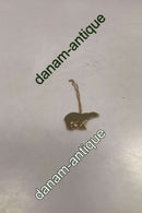 Georg Jensen Ornament Goldplattierter Eisbär 1997 Ohne Box