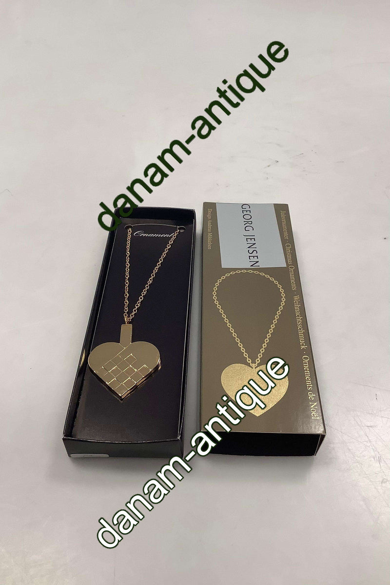 Georg Jensen Ornament Forgyldt Flettet Hjerte 1997