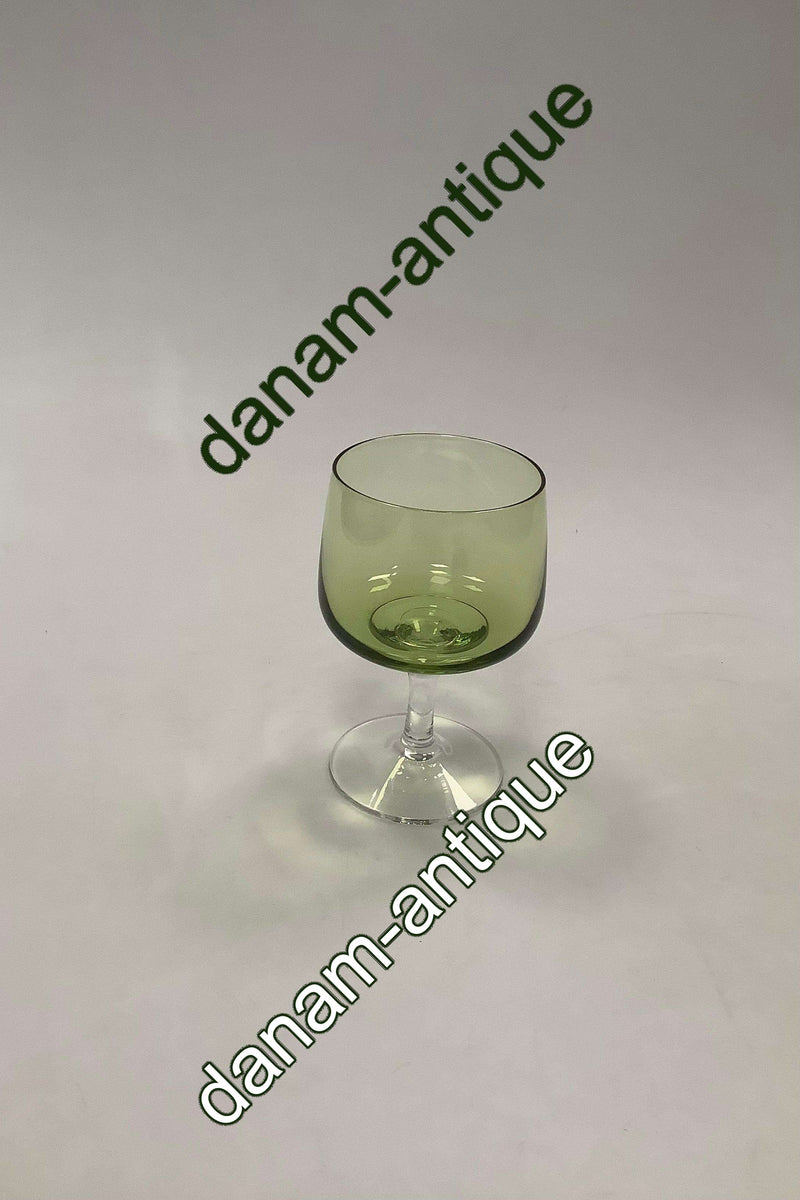 Mandalay Grøn Hvidvinsglas, Lav Kumme. Holmegaard