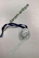 Royal Copenhagen Blue Fluted Plain Easter egg with ribbon