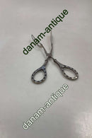 Danish Silver / Steel Cake Tongs / Pastry Tongs