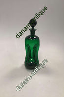 Holmegaard / Kastrup Glasværk Kluk Kluk Dekanter in grünem Glas.  Maße 28cm / 11 1/32 Zoll