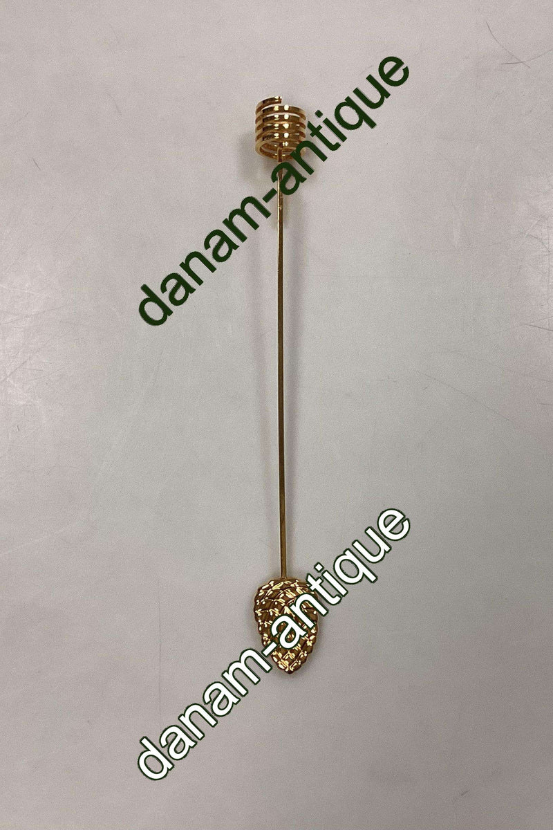 Georg Jensen Golden Christmas Lyseholder - Kogle 1994