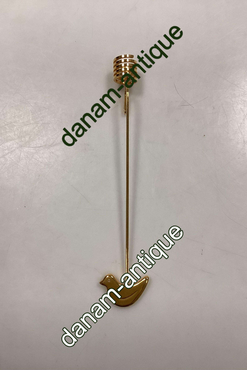 Georg Jensen Golden Christmas Lyseholder - Fugl 1991