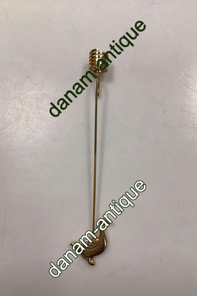 Georg Jensen Golden Christmas Lyseholder - Gås 1998