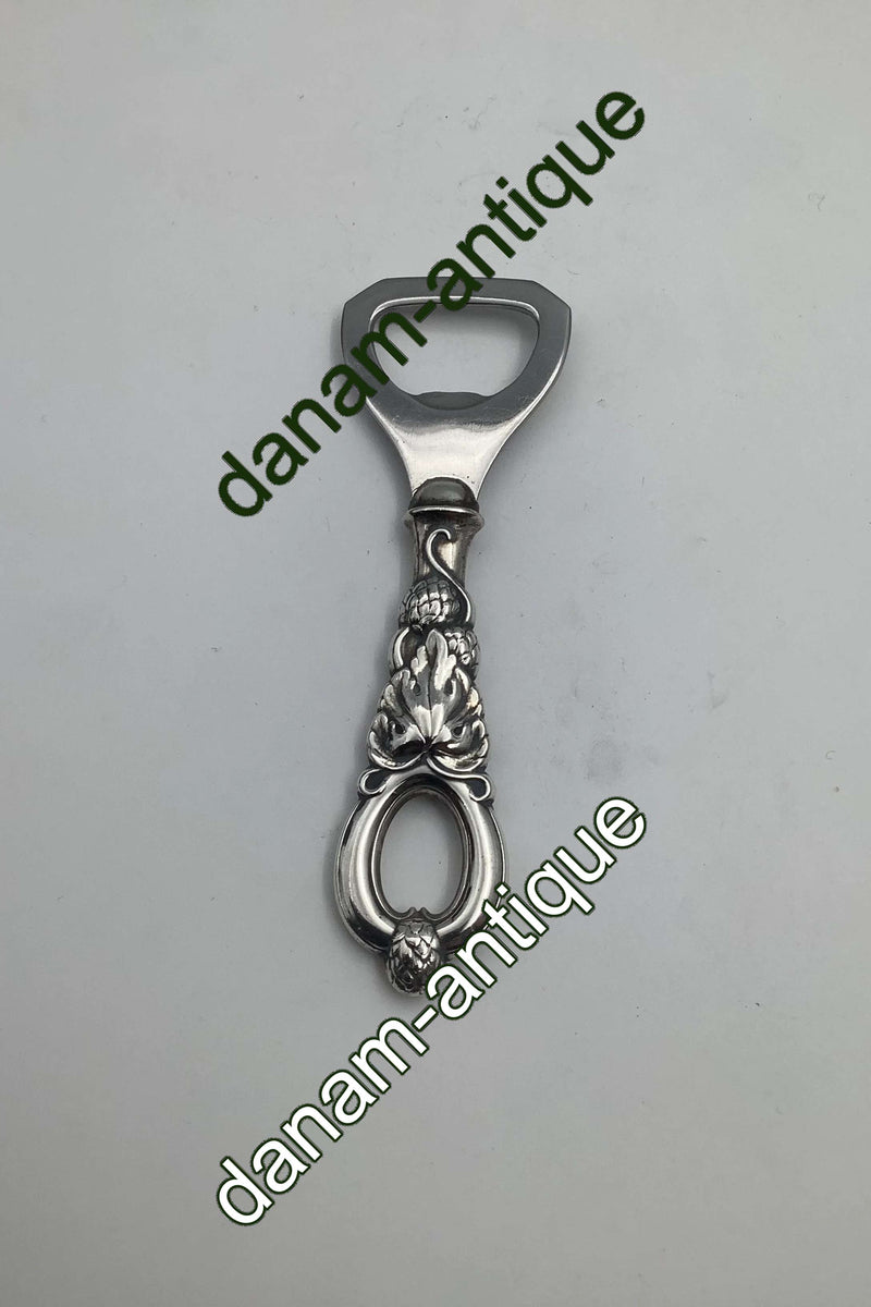 Dansk Sølv Oplukker med humle ornamentik