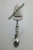 Danish Silver Cheese slicer with ornamentation