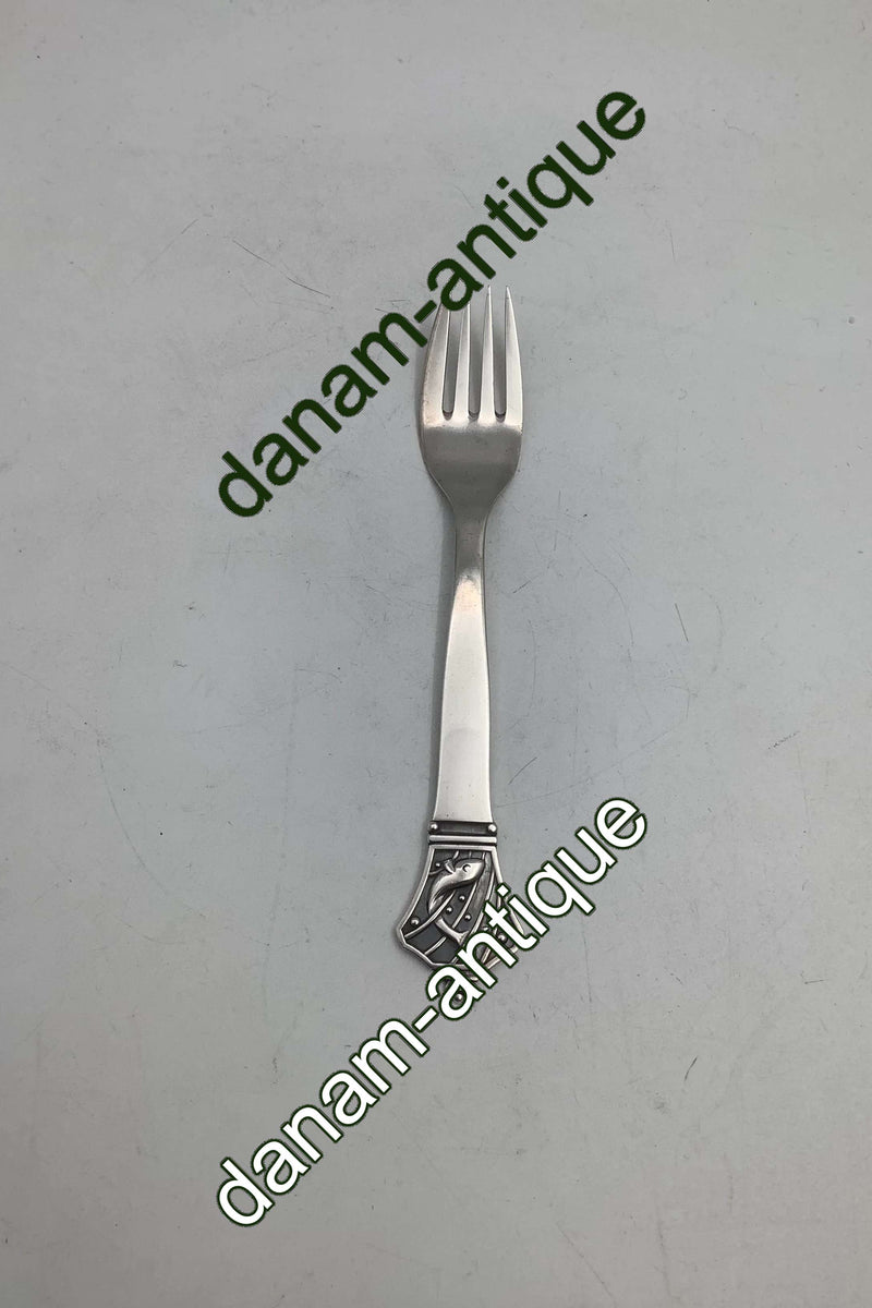 Evald Nielsen Sterling Sølv Fiskegaffel