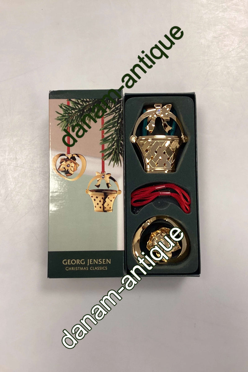 Georg Jensen Christmas Classics Julepynt 2008 - Julerose og Blomsterkurv