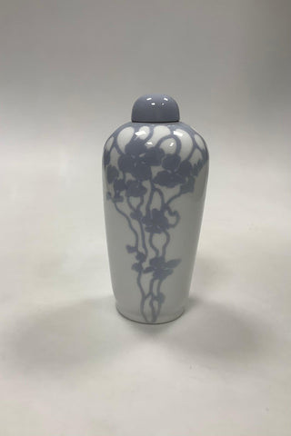 Royal Copenhagen Art Nouveau Unika Låg Vase af Berta Nathanielsen fra 1898