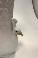 Royal Copenhagen Art Nouveau Vase med Påfugle Hoveder No 390/236 - Danam Antik