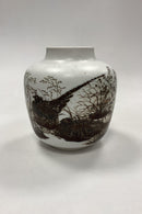 Royal Copenhagen Fajance Diana Vase med Fasaner No.1062/5357 - Danam Antik