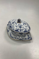 Royal Copenhagen Musselmalet Helblonde med Guld Sovseskål med låg No 1106 - Danam Antik