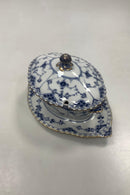 Royal Copenhagen Musselmalet Helblonde med Guld Sovseskål med låg No 1106 - Danam Antik